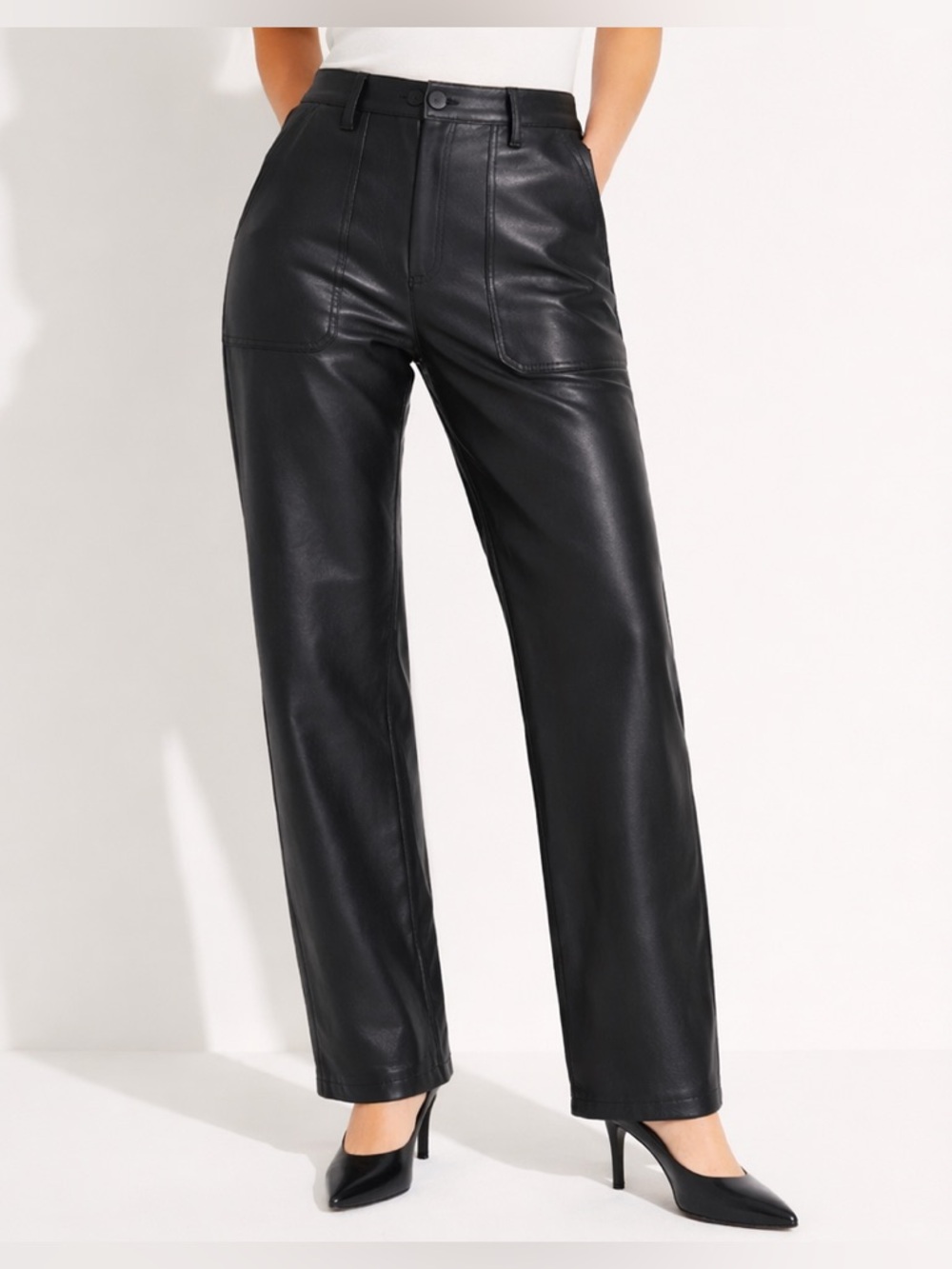 44-  WILFRED FREE faux leather straight pants size 0, worn once